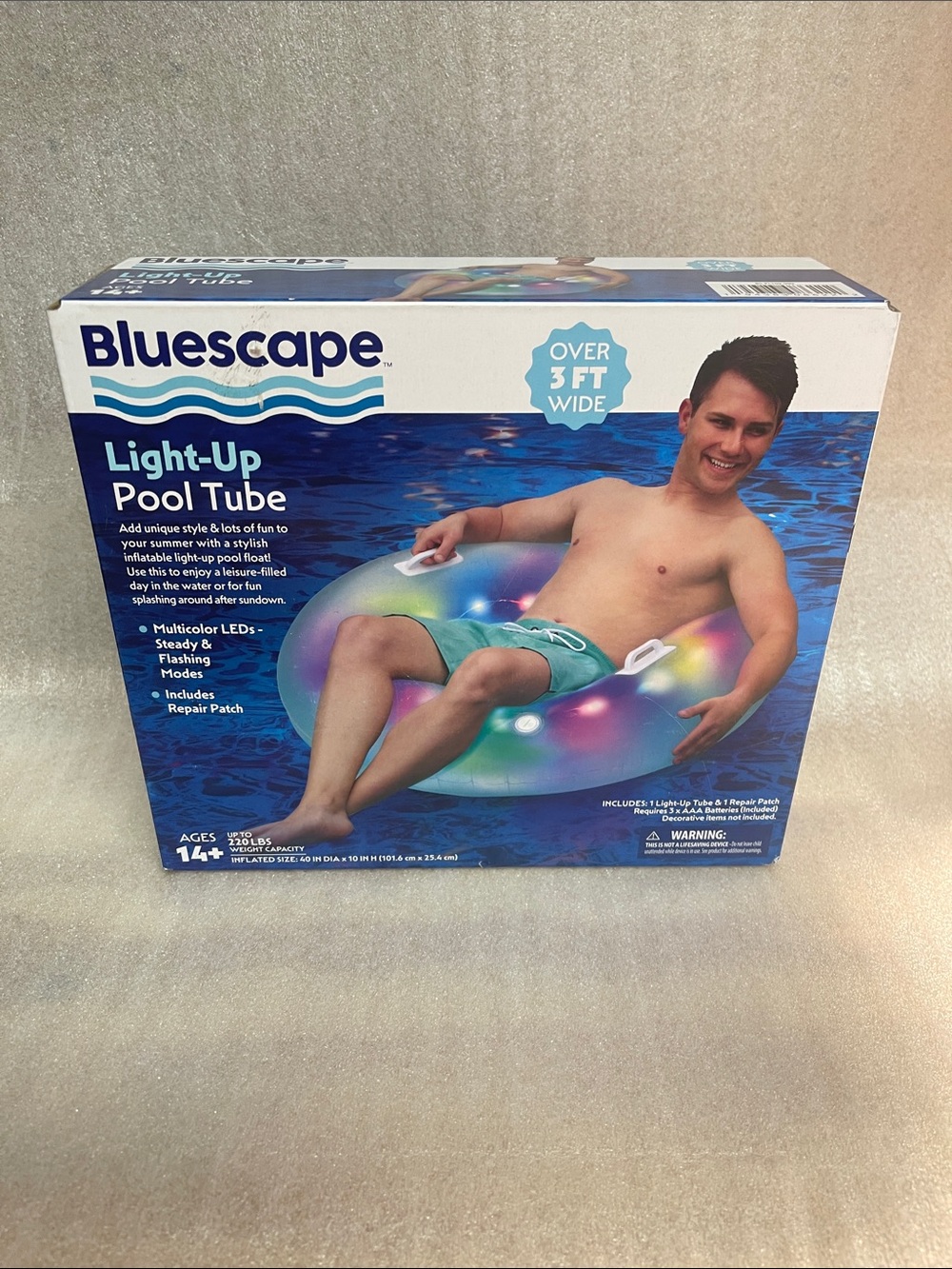 Bluescape Light-Up Pool Tube - Multicolor with Handle.